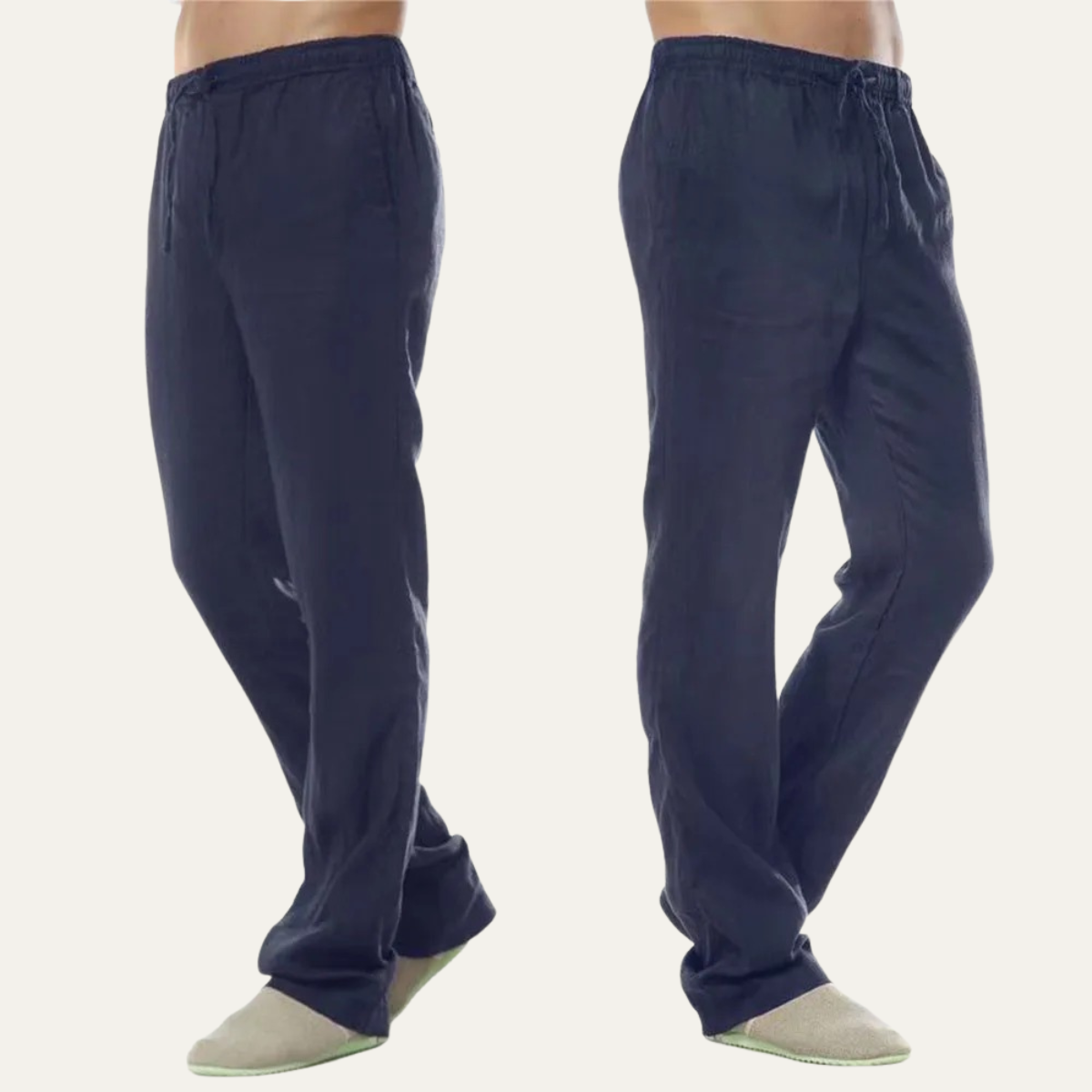 Men's Cotton Linen Drawstring Pants