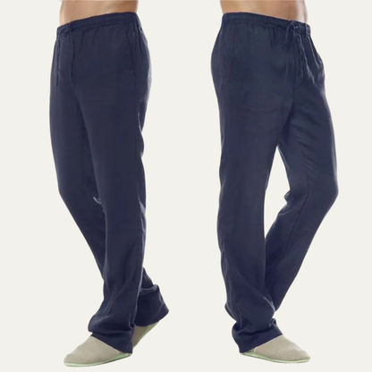 Men's Cotton Linen Drawstring Pants