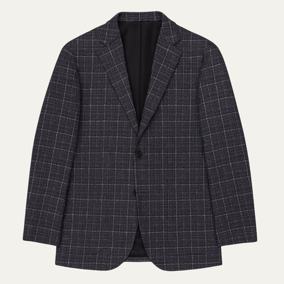 Men's Plaid Jacket Business Casual Wool Blend - Vonnera