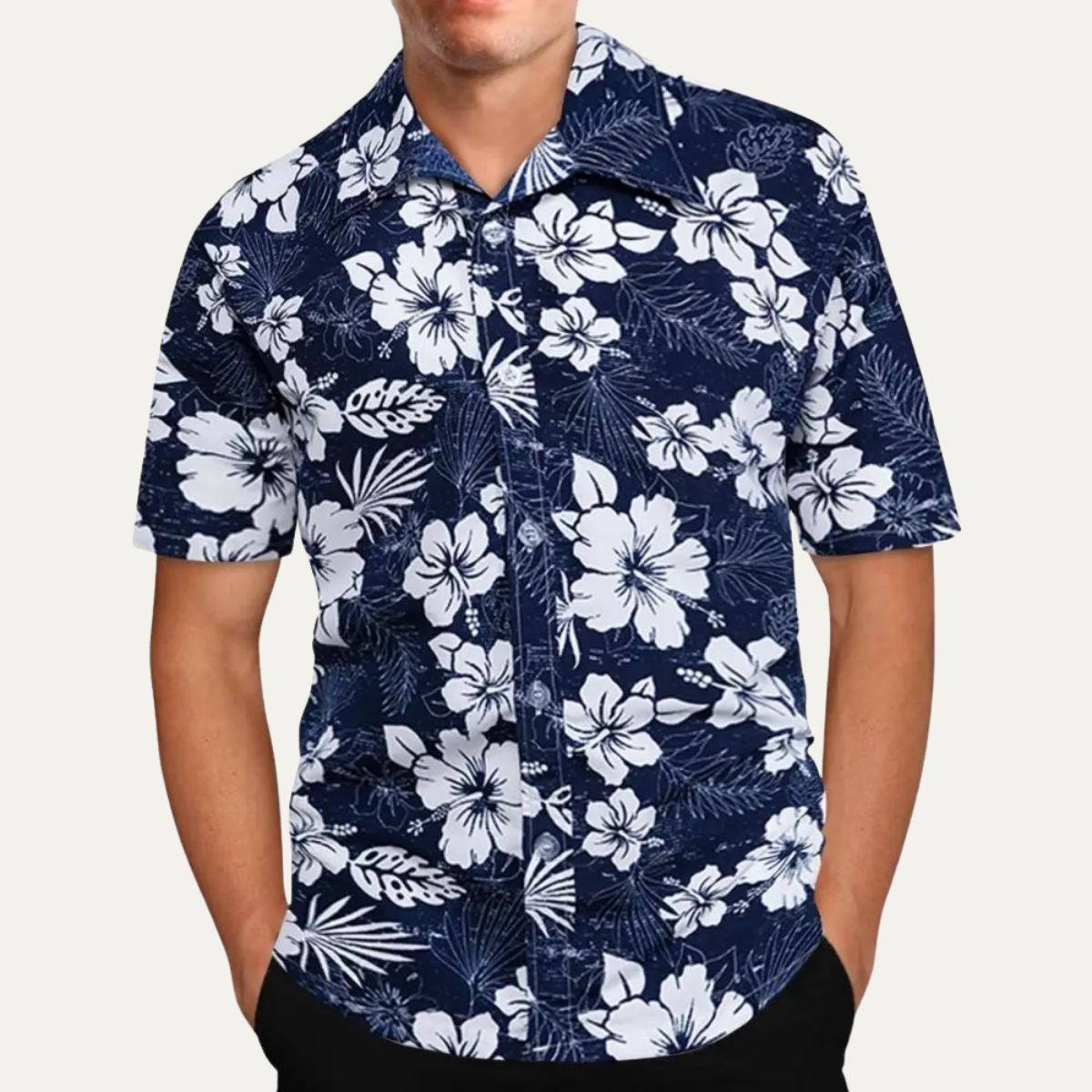 Men's Hawaiian Shirt Lightweight Coconut Print