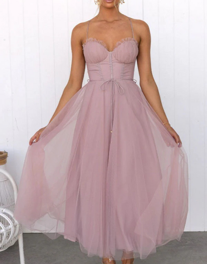 Women's Sleeveless V-Neck Maxi Dress Lightweight