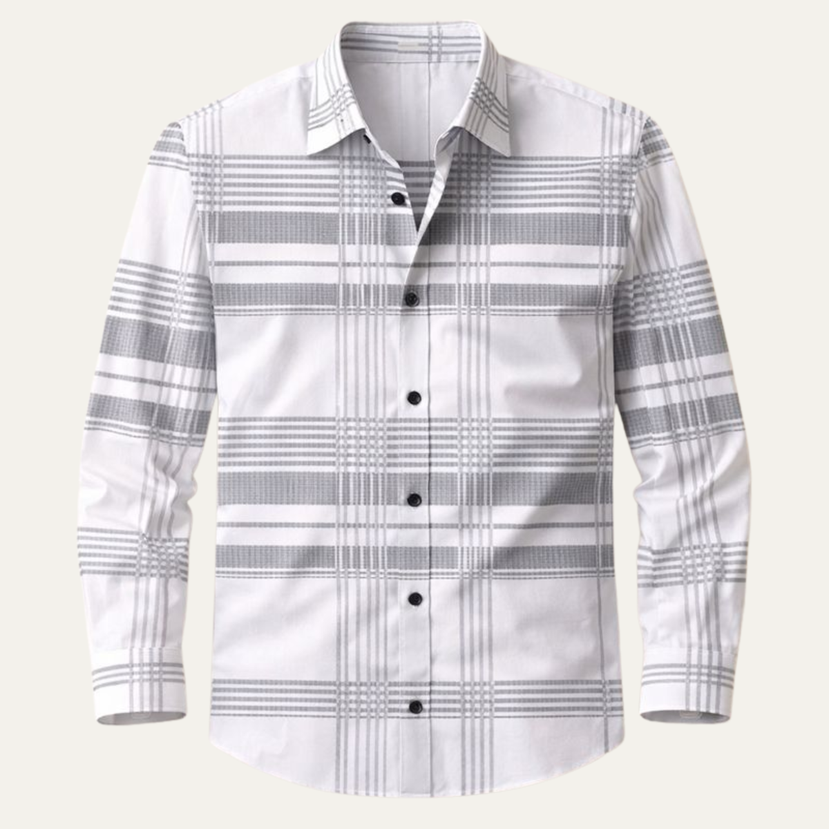 Men's Plaid Button Down Shirt Cotton Casual - Vonnera
