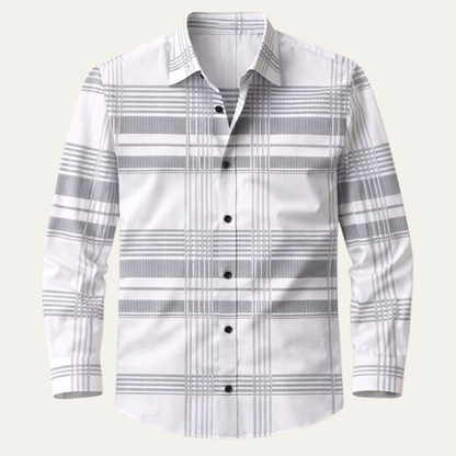 Men's Plaid Button Down Shirt Cotton Casual - Vonnera