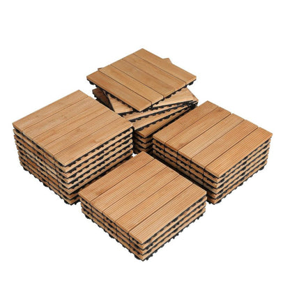 Wood Interlocking Tiles Indoor Outdoor - Vonnera