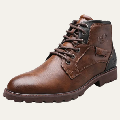 Stanhope Men's Ankle Biker Boots Durable Leather