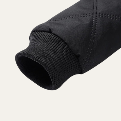 Mens Winter Fleece Jacket Quilted Padded Thick Lining