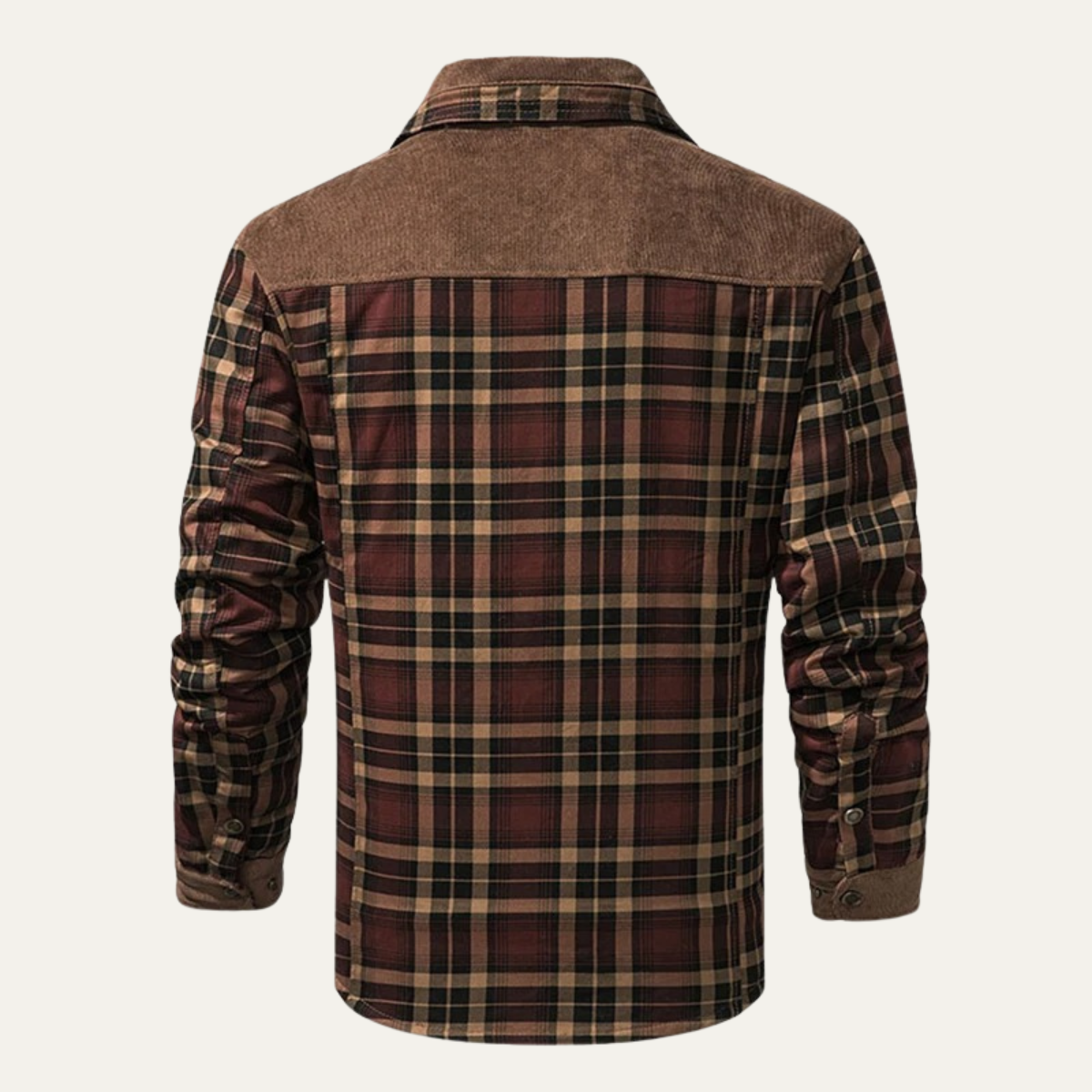 Men's Plaid Flannel Jacket Fleece Lined