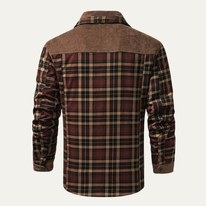 Men's Plaid Flannel Jacket Fleece Lined