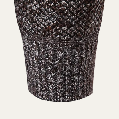 Men's Casual Knit Zip Jacket Winter