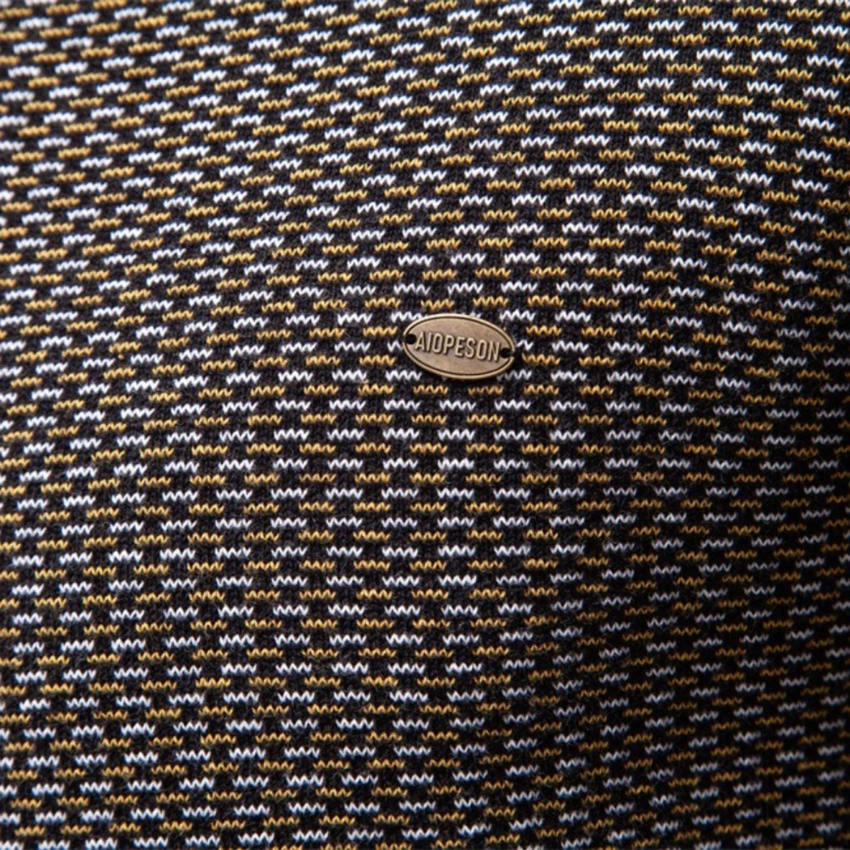 Men's Quarter Zip Knitted Sweater