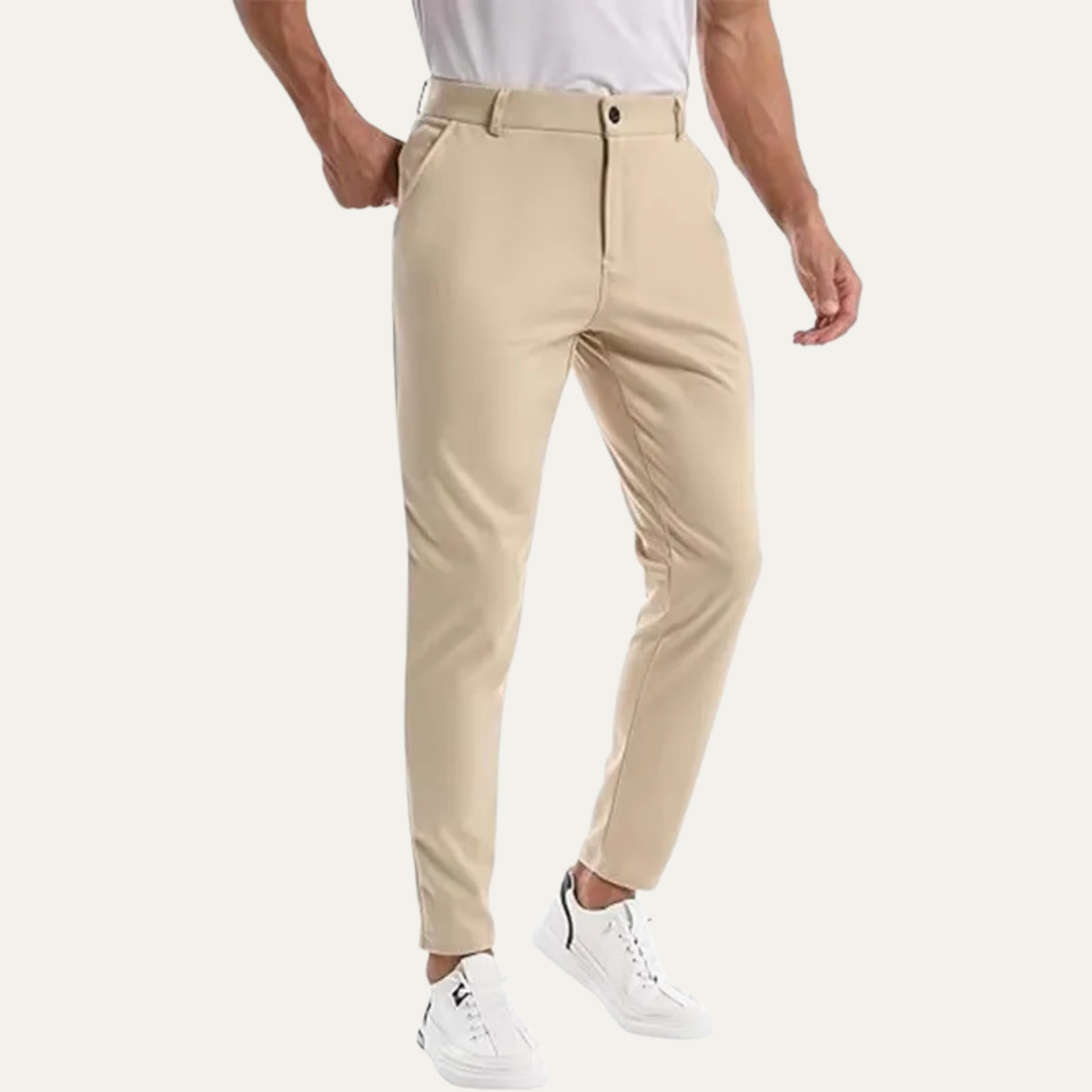 Peschiera Men's Slim Fit Dress Pants