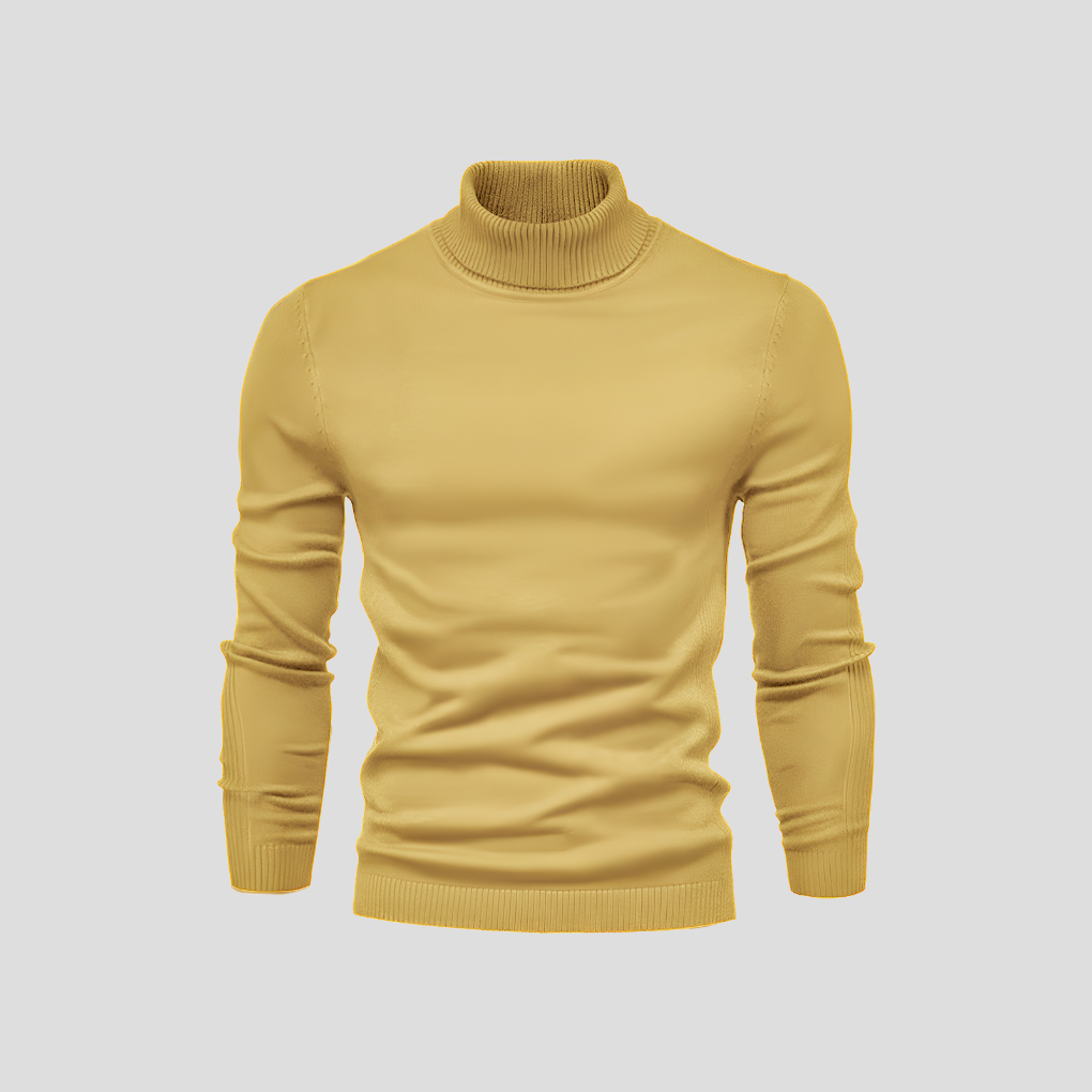 Men's Turtleneck Wool Sweater