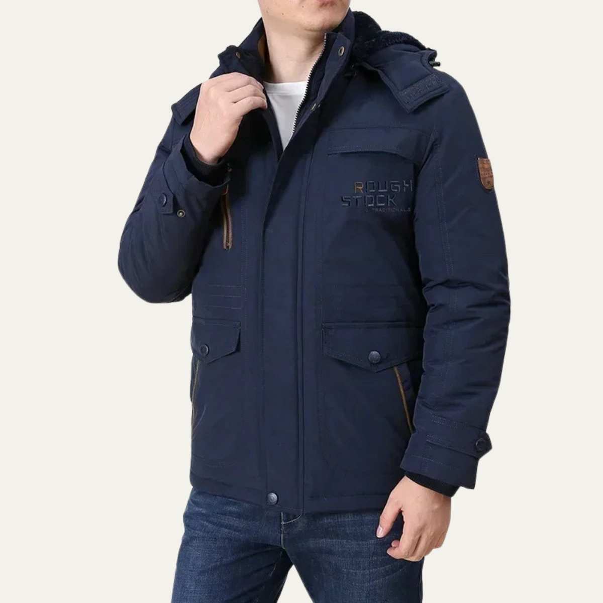 Men's Warm Hooded Parka Jacket