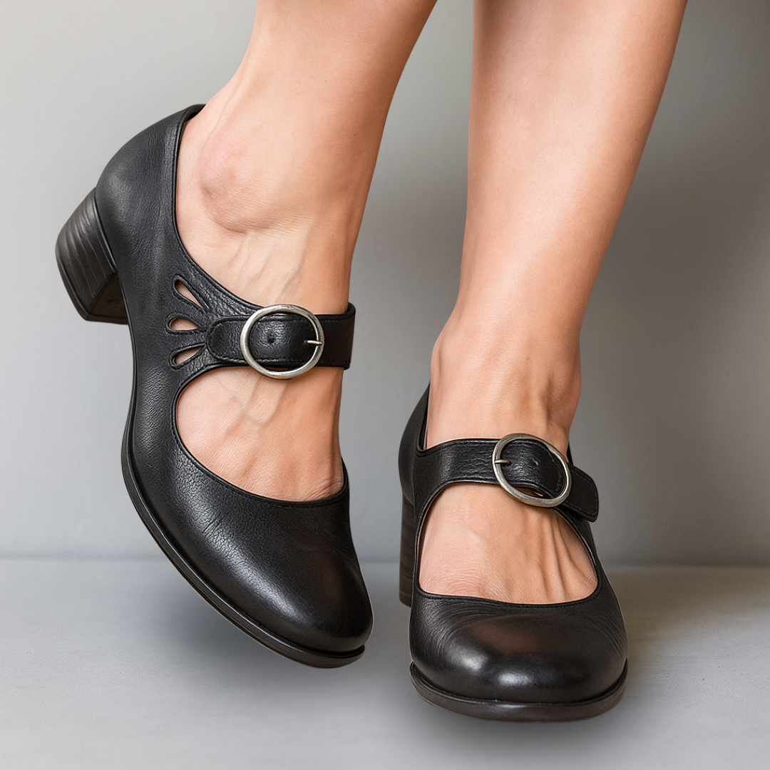 Women's Mary Jane Buckle Strap Shoes - Vonnera