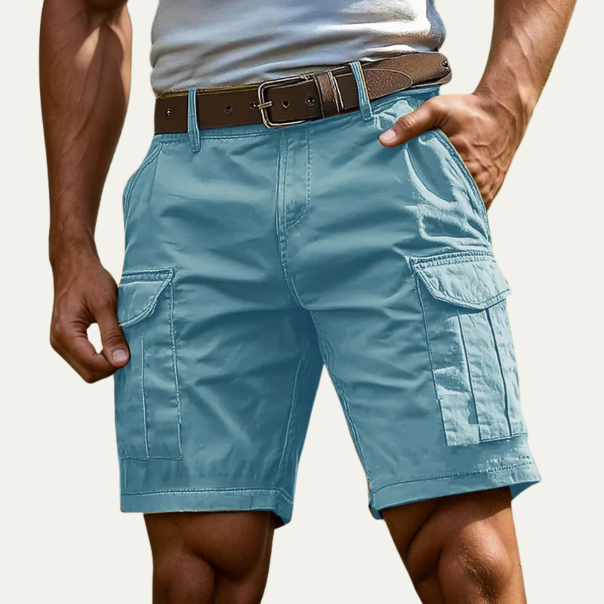 Men's Summer Utility Shorts With Pockets