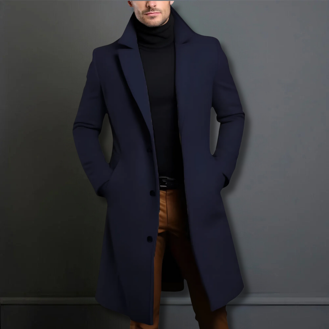 Stylish Long Overcoat Timeless Design