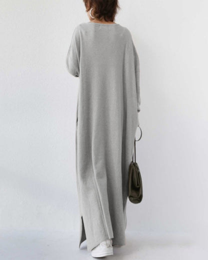 Women's Long Sleeve Winter Maxi Dress