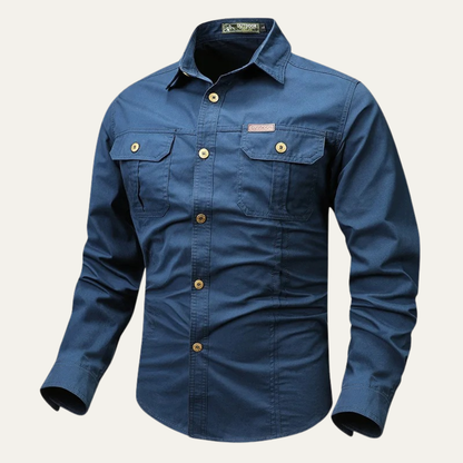 Men's Tactical Military Shirt With Pockets