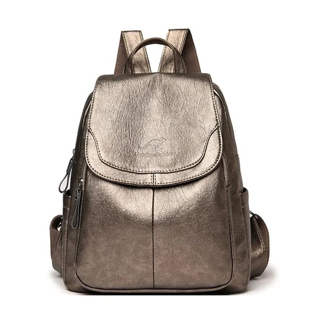 Women's Leather Anti-Theft Backpack