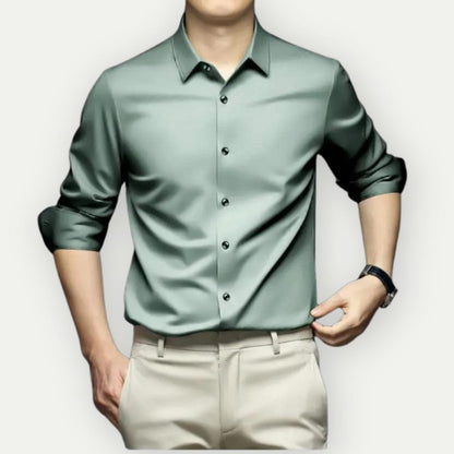 Ami Men's Non-Iron Dress Shirt Wrinkle-