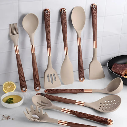 Silicone Cooking Utensil Set 10 Piece