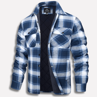 Men's Flannel Shirt Cotton Checked Red Plaid
