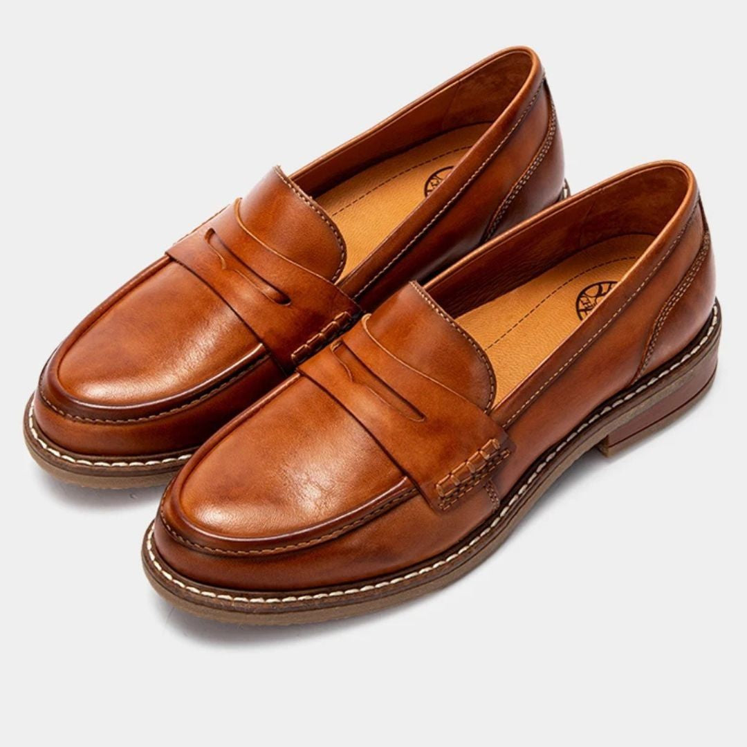 Valetta Men's Orthopedic Leather Loafers - Vonnera