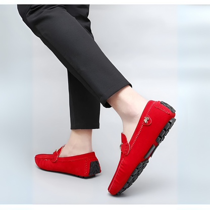 Men's Suede Moccasin Slip-On Shoes