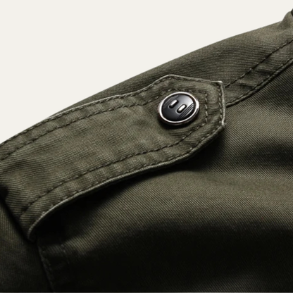 Men's Military Cargo Jacket Stand Collar