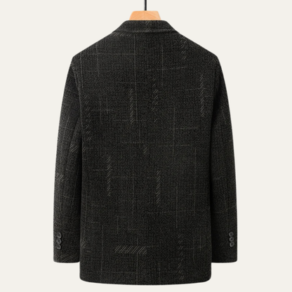 Men's Business Blazer Warm Fur Lining