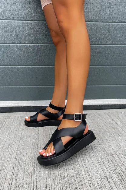Women's Flat Buckle Sandals Platform