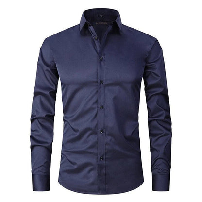 Men's Button Shirt Cotton Wrinkle Resistant