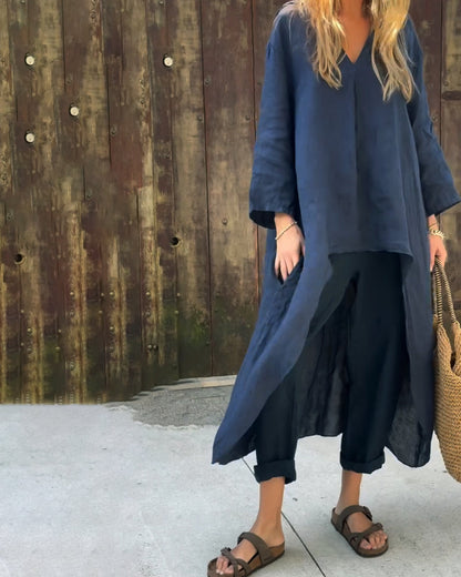 Women's Two Piece Wide Leg Pants Set Loose Fit