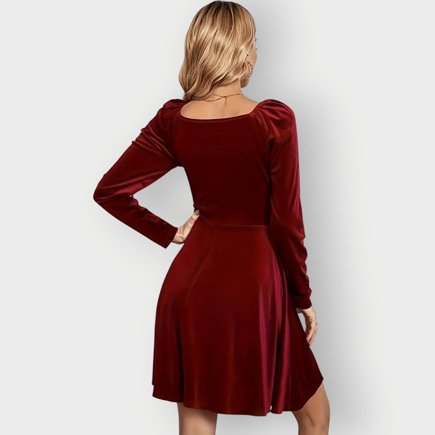 Women's Velvet Skater Dress