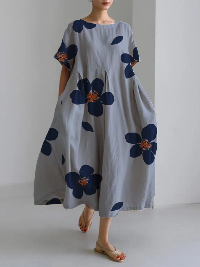 Raffaella Women's Floral Maxi Dress Relaxed Fit - Vonnera