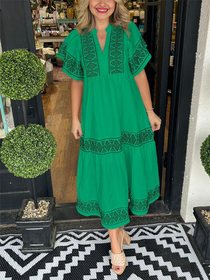 Women's Flowy Loose Fit Maxi Dress Tummy Control