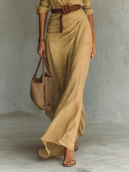 Women's V-Neck Structured Dress