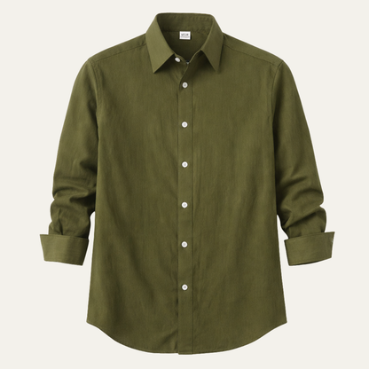 Men's Linen Cotton Dress Shirt - Vonnera
