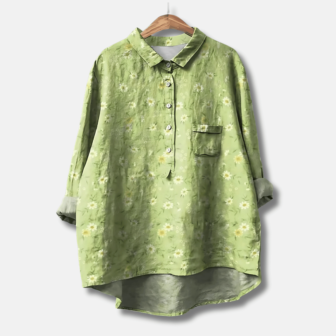 Women's Loose Fit Long Sleeve Blouse