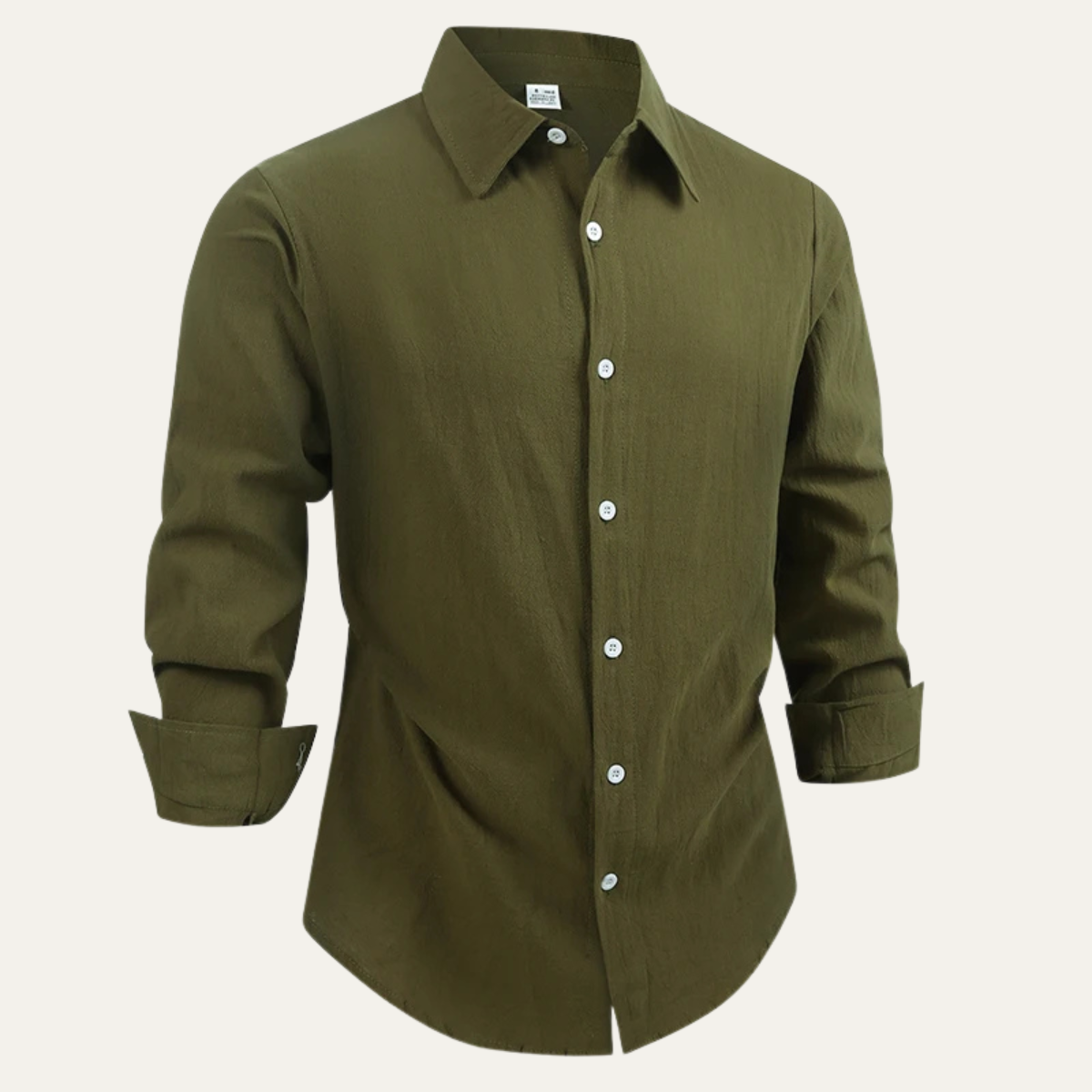 Men's Linen Cotton Dress Shirt