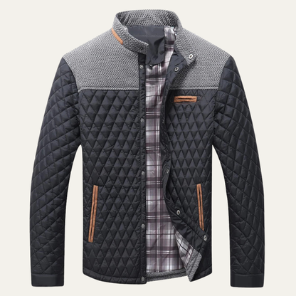 Men's Quilted Bomber Jacket Lightweight Padded - Vonnera