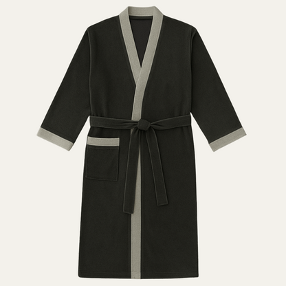 Men's Lightweight Spa Bathrobe Kimono Cotton - Vonnera