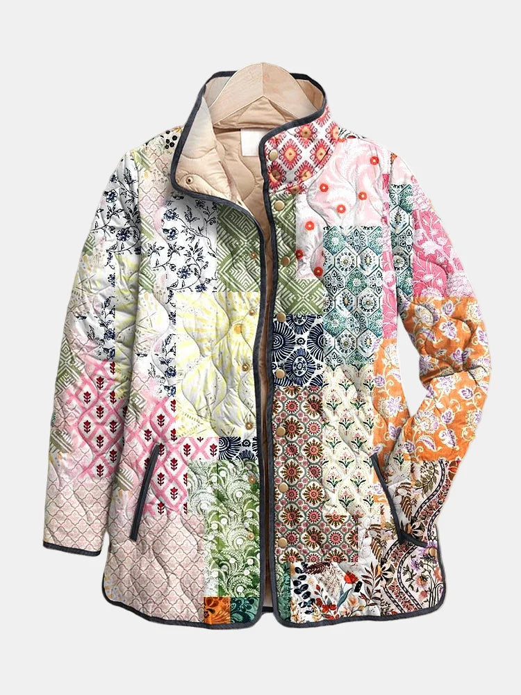 Women's Quilted Patchwork Jacket - Vonnera
