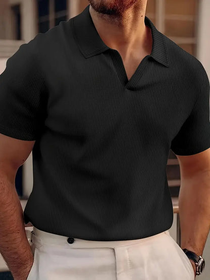 Men's Short-Sleeve Polo Shirt Cotton Casual