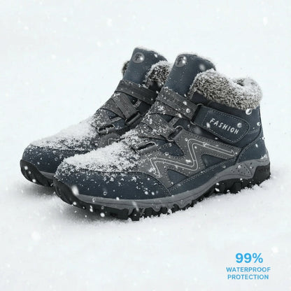 Women's Ankle Boots Lug Sole Hook Strap Design