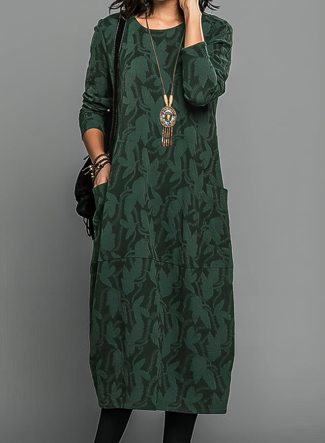 Women's Long Sleeve Elegant Dress - Vonnera