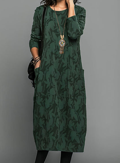Women's Long Sleeve Elegant Dress - Vonnera