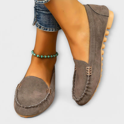 Women's Stitched Moccasin Loafers