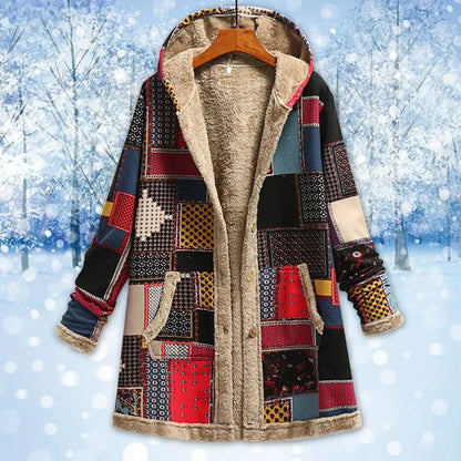 Women's Fleece Hooded Jacket Warm - Vonnera