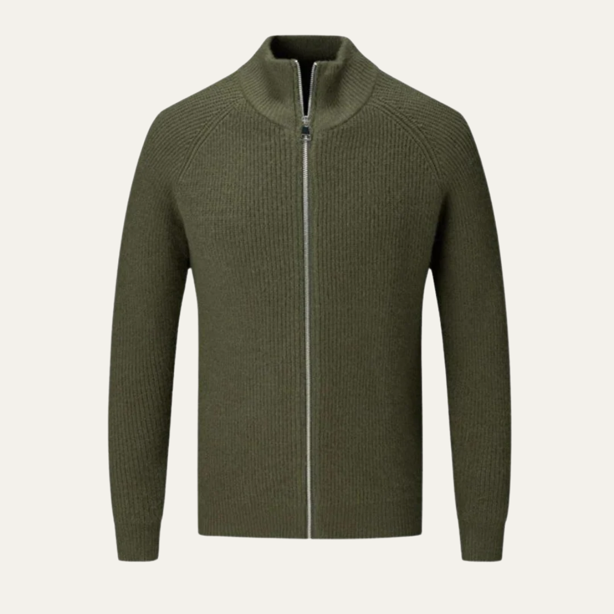 Men's Merino Wool Zip Cardigan
